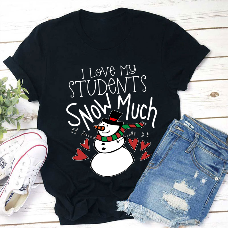 I Love My Students Snow Much Teacher T-Shirt