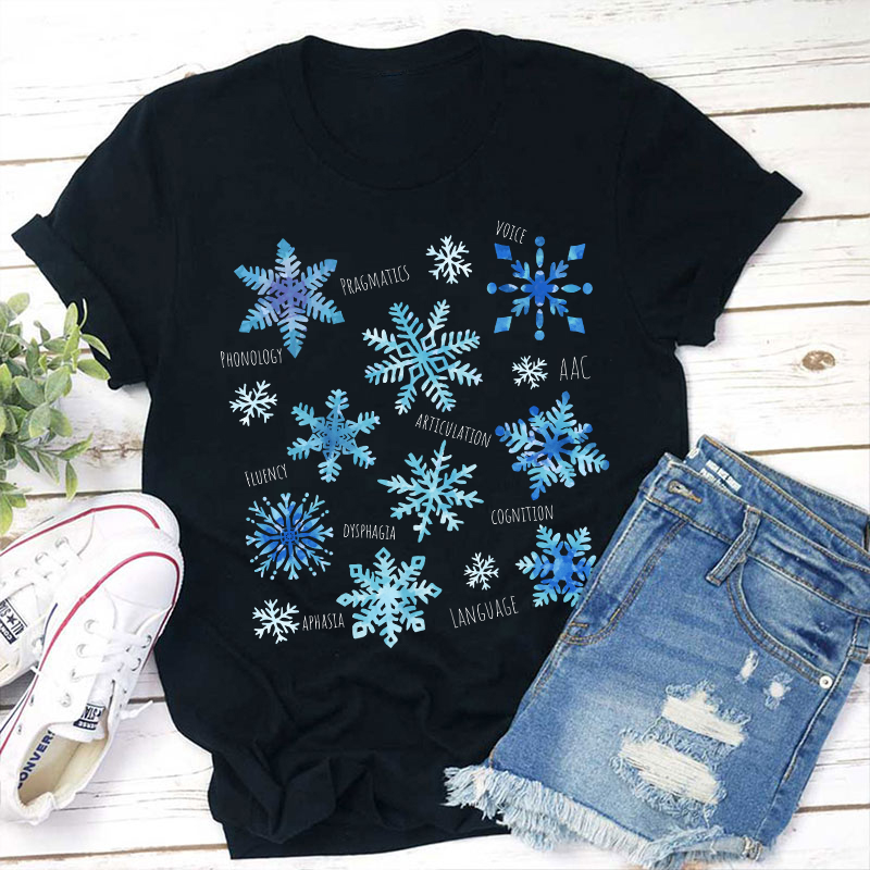 Winter Snowflake Teacher T-Shirt