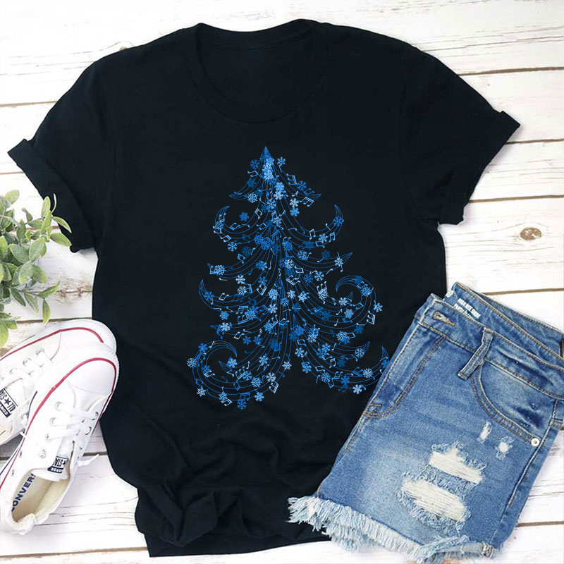 Music Note Christmas Teacher T-Shirt