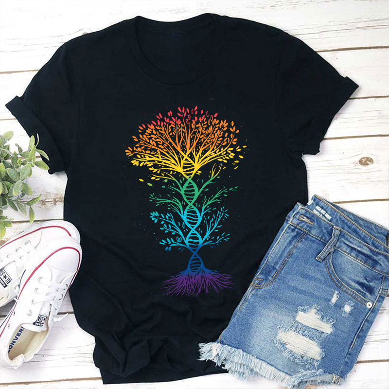 DNA Tree Of Life Teacher T-Shirt