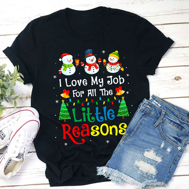 I Love My Job For All The Little Reasons Teacher T-Shirt