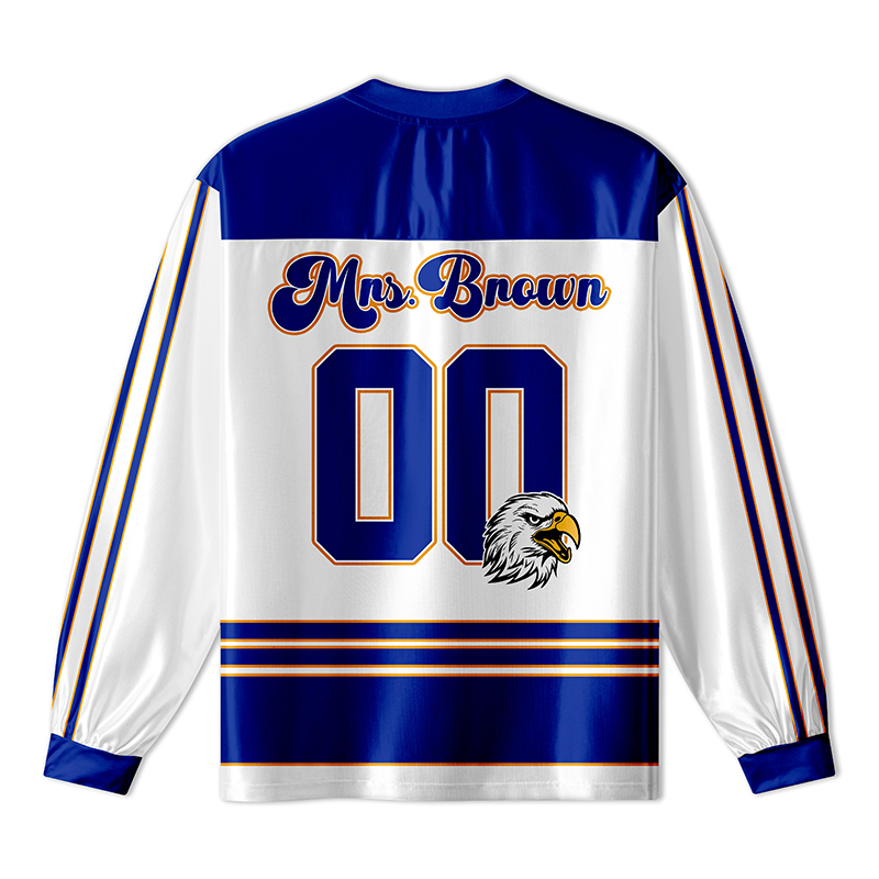 Personalized Mascot And Number It's A Good Day Teacher Long Sleeve Jersey