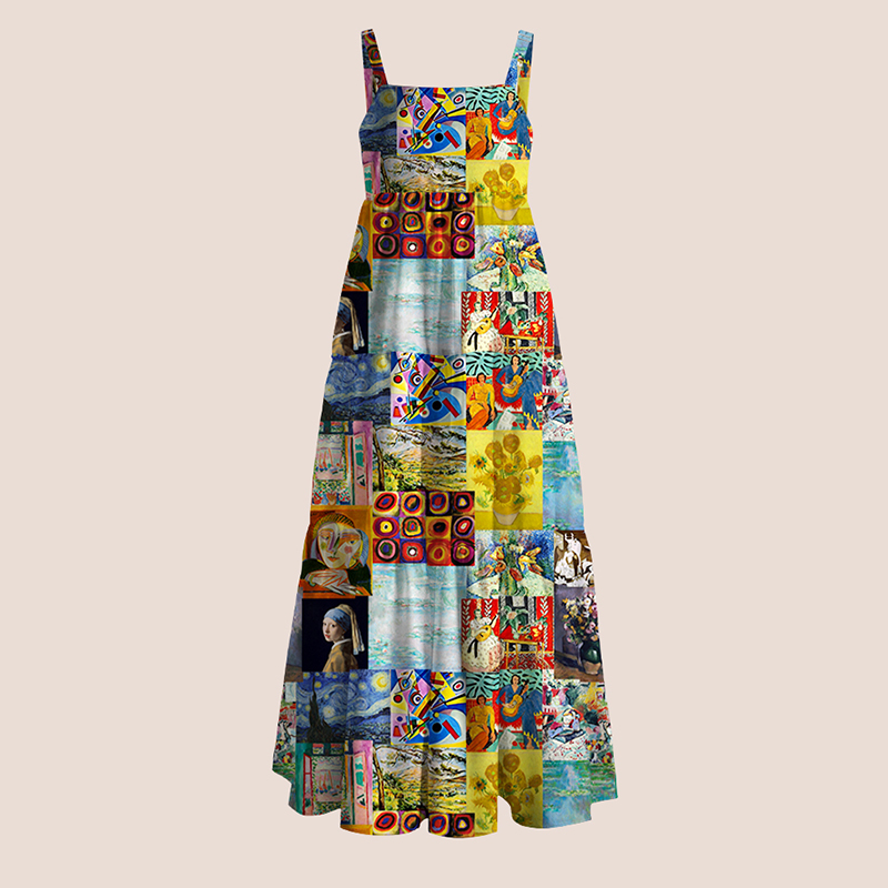 Falling Into The Ocean Of Art Teacher Slip Dress