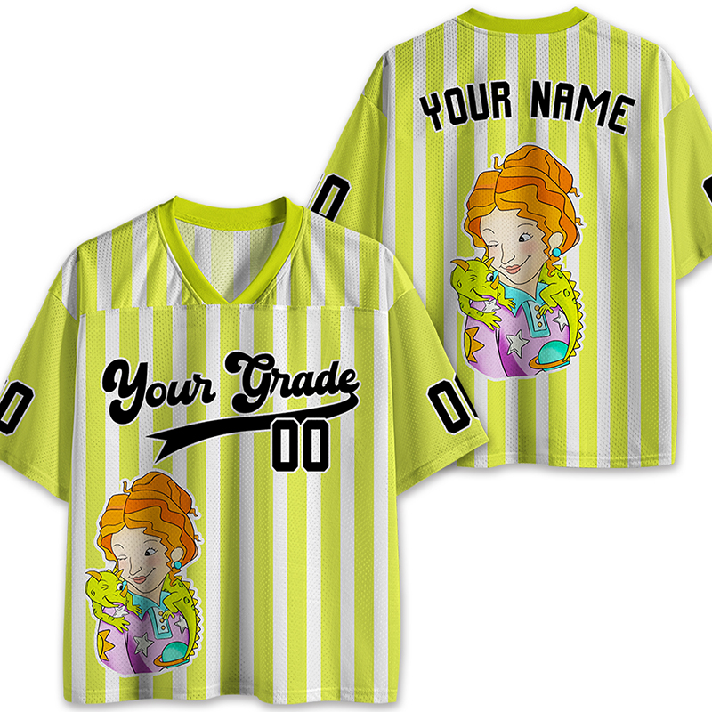 Personalized Grade And Name Take Chances Teacher Mesh Jersey