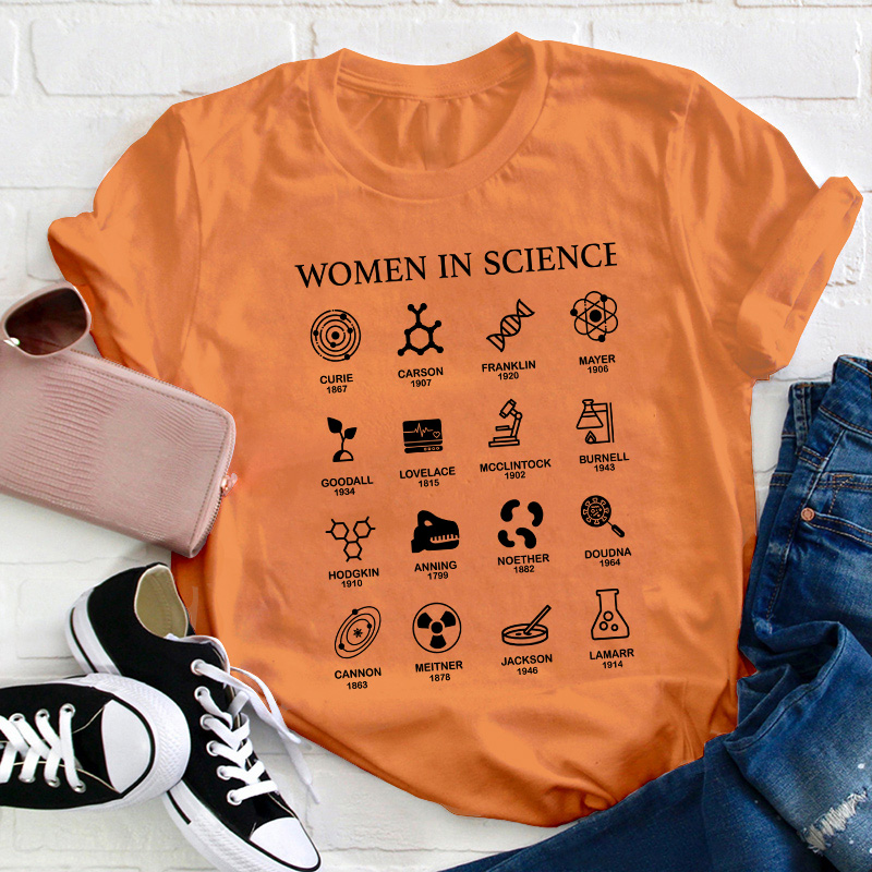 Women in Science Teacher T-Shirt