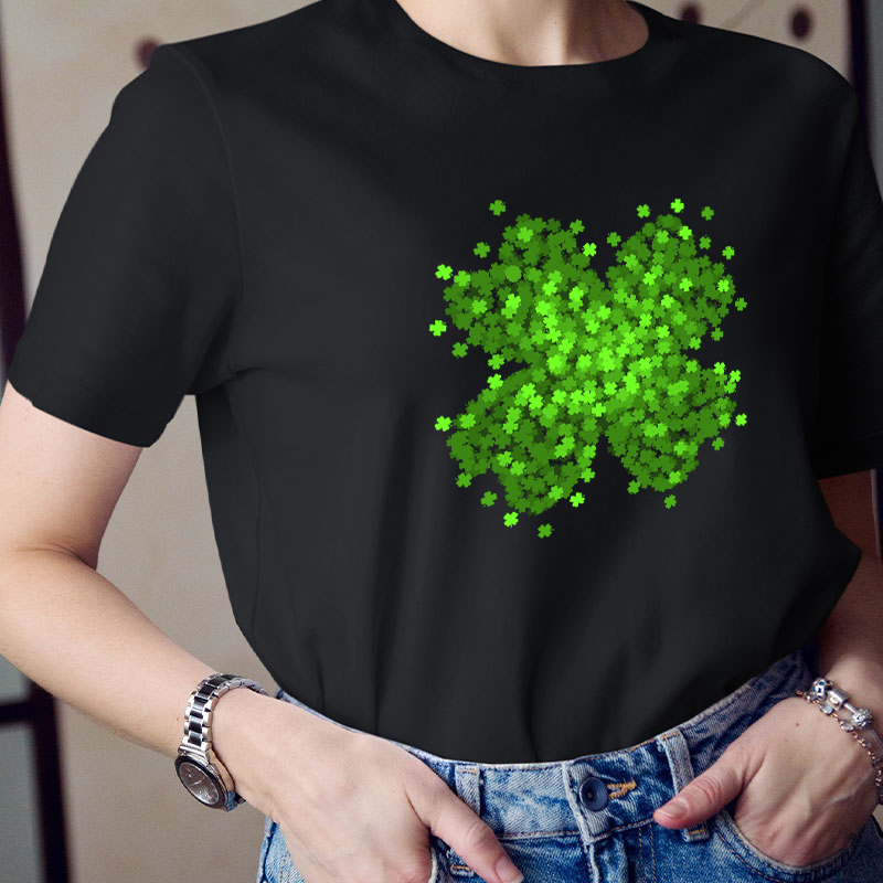 Green Shamrock Teacher T-Shirt