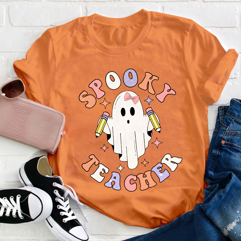 Spooky Ghost Teacher T-Shirt