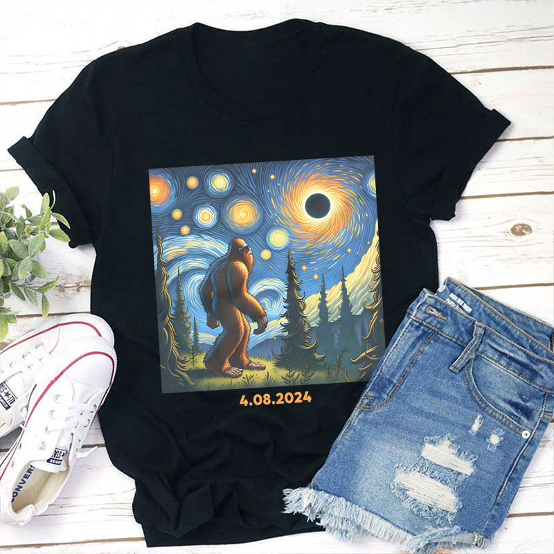 I Saw The Total Solar Eclipse Teacher T-Shirt