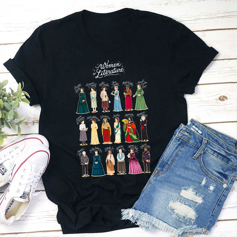 Women Of Literature Teacher T-Shirt