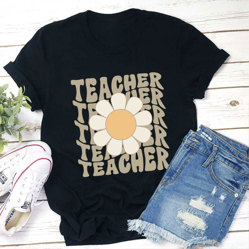 Daisy Flower Teacher T-Shirt