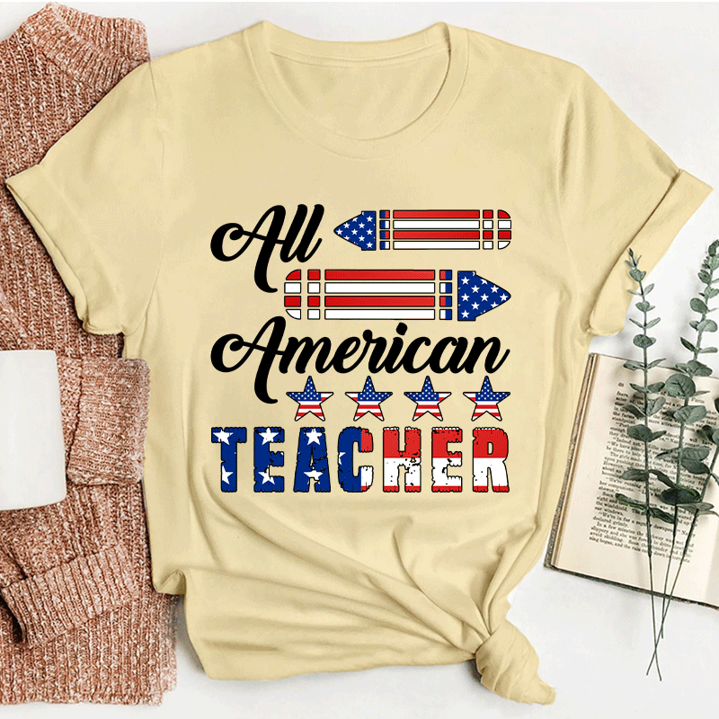 Cheer Up All American Teacher T-Shirt