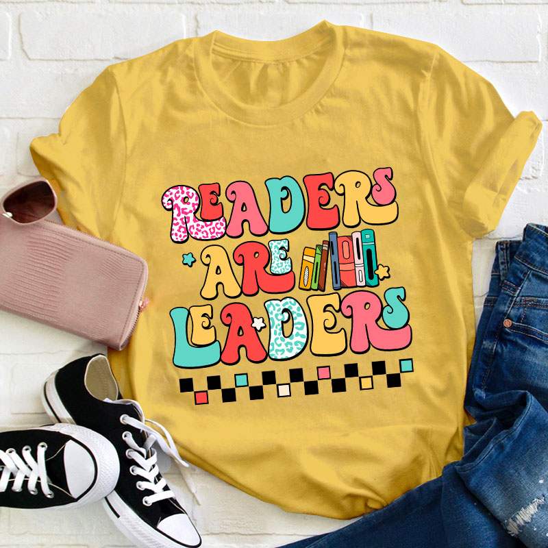 Groovy Readers Are Leaders Teacher T-Shirt