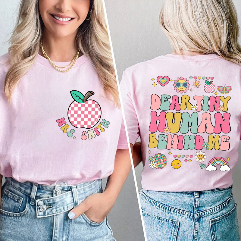 Personalized You Are Important Teacher Two Sided T-Shirt