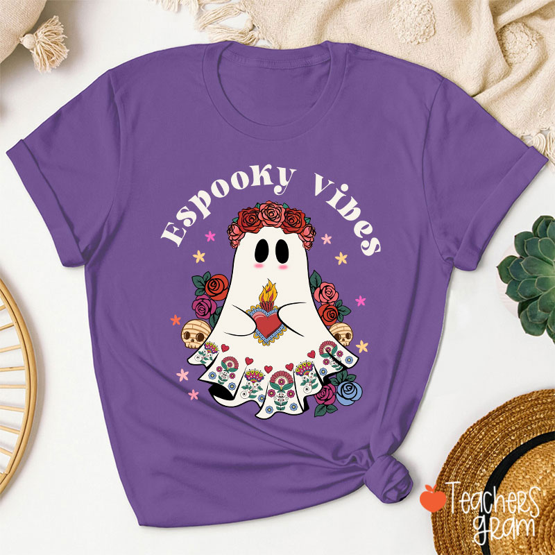 Espooky Vibes Spanish Teacher T-Shirt