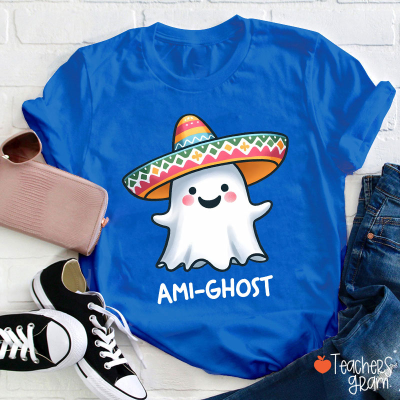 Ami Ghost Halloween Spanish Teacher T-Shirt