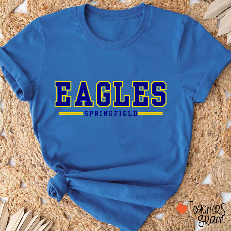 Personalized Mascot And Team Name School Spirit Teacher T-Shirt