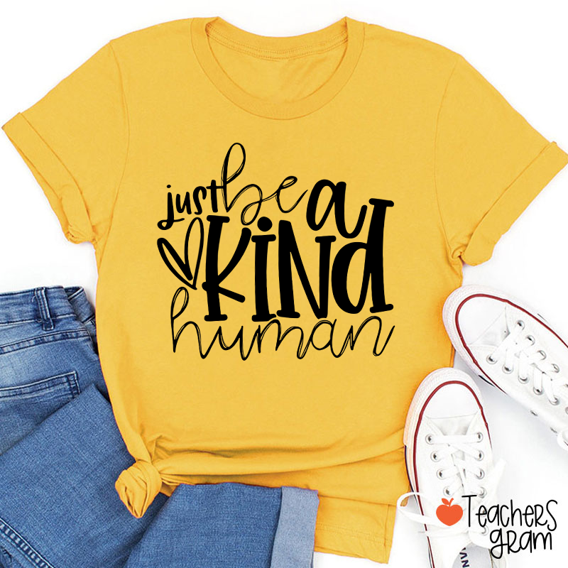 Just Be A Kind Human Teacher T-Shirt