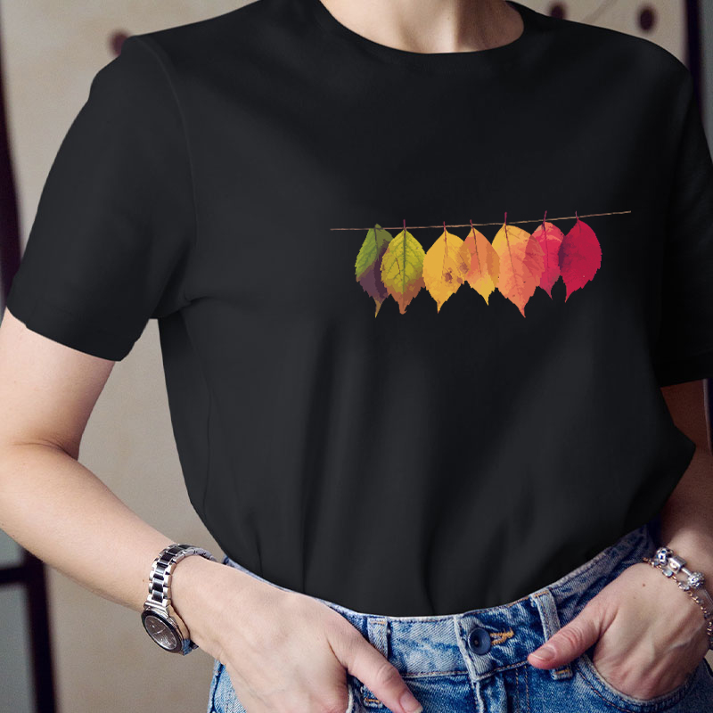 Collect Autumn Leaves Teacher T-Shirt