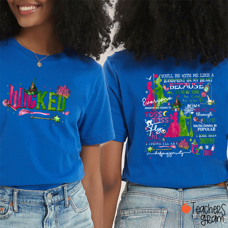 Vintage Wicked Movie Teacher Two Sided T-Shirt