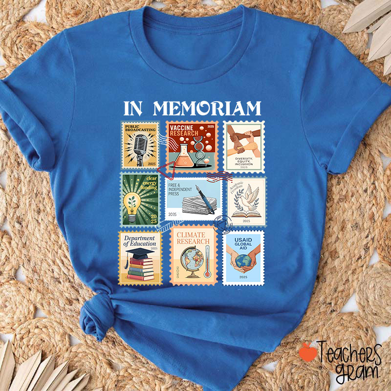 Retro In Memoriam Teacher T-Shirt