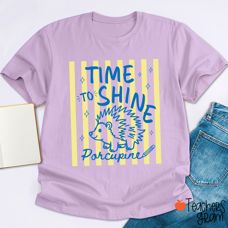 Personalized Missed Your Smile Crocodile Pink Stripe Teacher T-Shirt