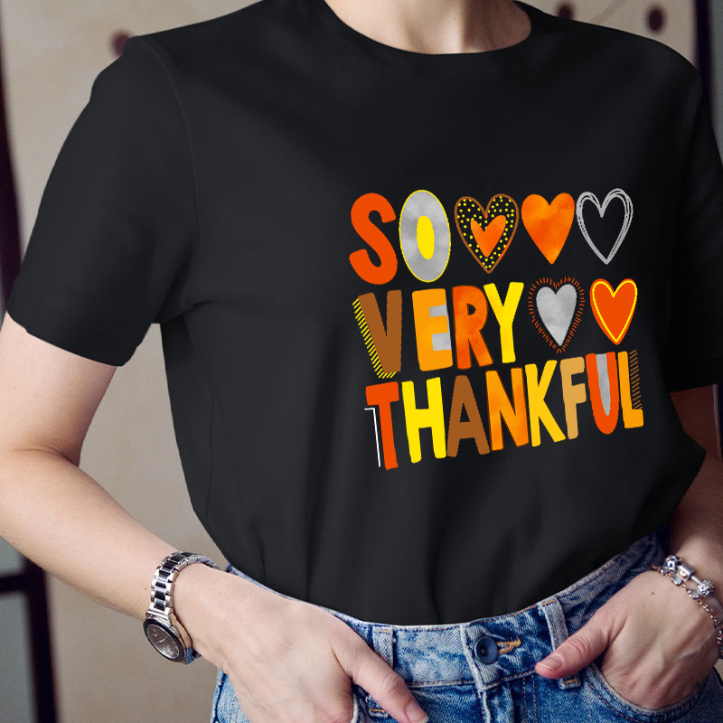 So Very Thankful Teacher T-Shirt