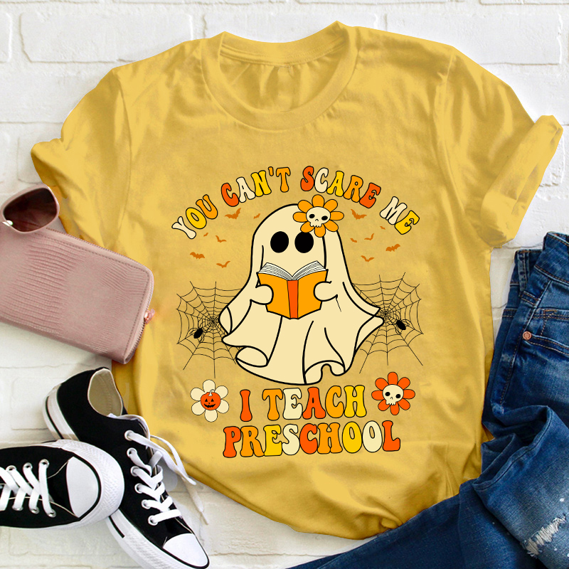 Personalized Grade You Can't Scary Me Teacher T-Shirt