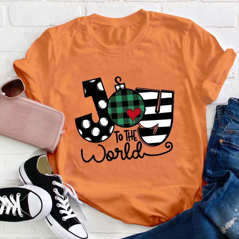 Super Cute Joy To The World Teacher T-Shirt