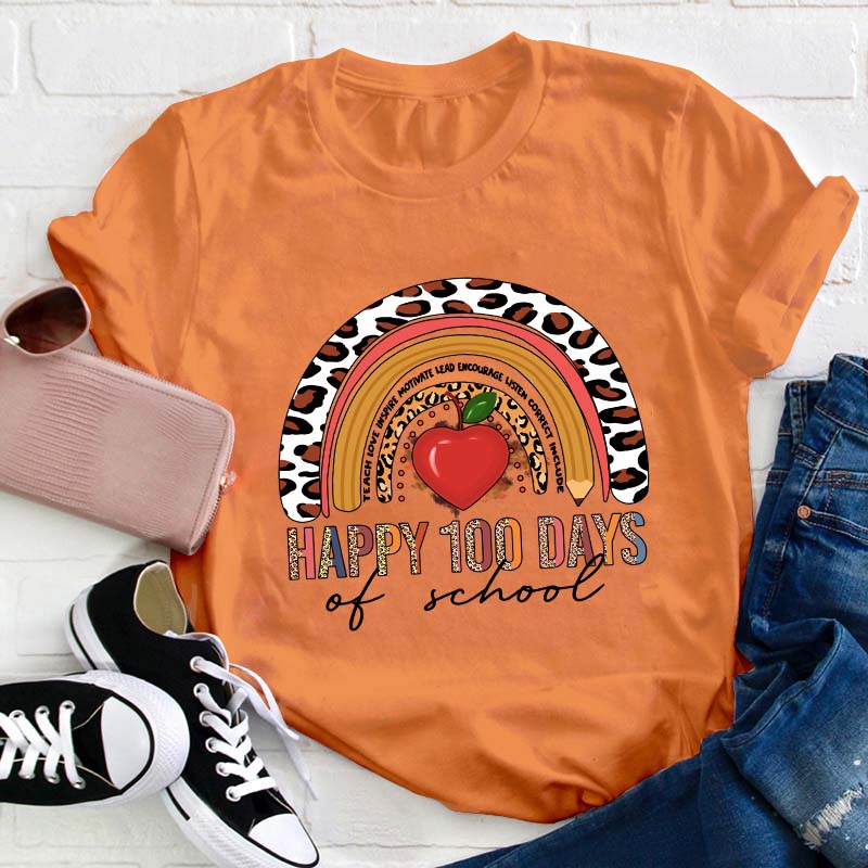 Happy 100 Days Of School Teacher T-Shirt