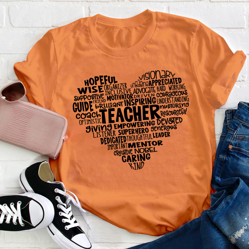 Positive Heart Teacher T-Shirt