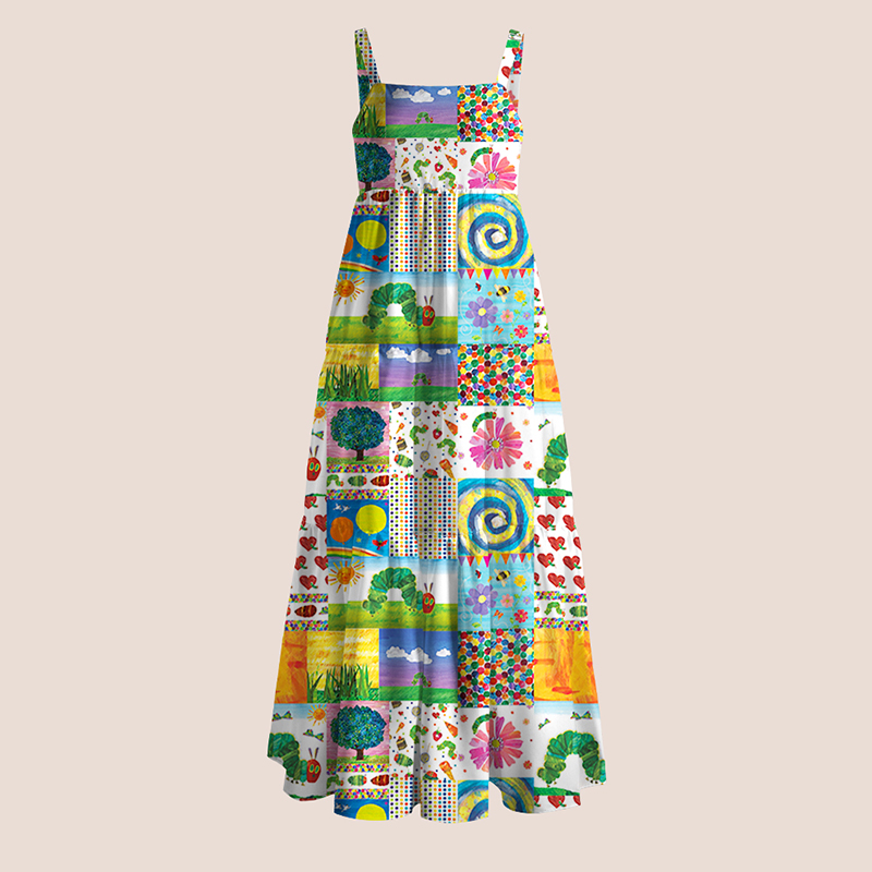 Garden Trip With Caterpillars Teacher Slip Dress