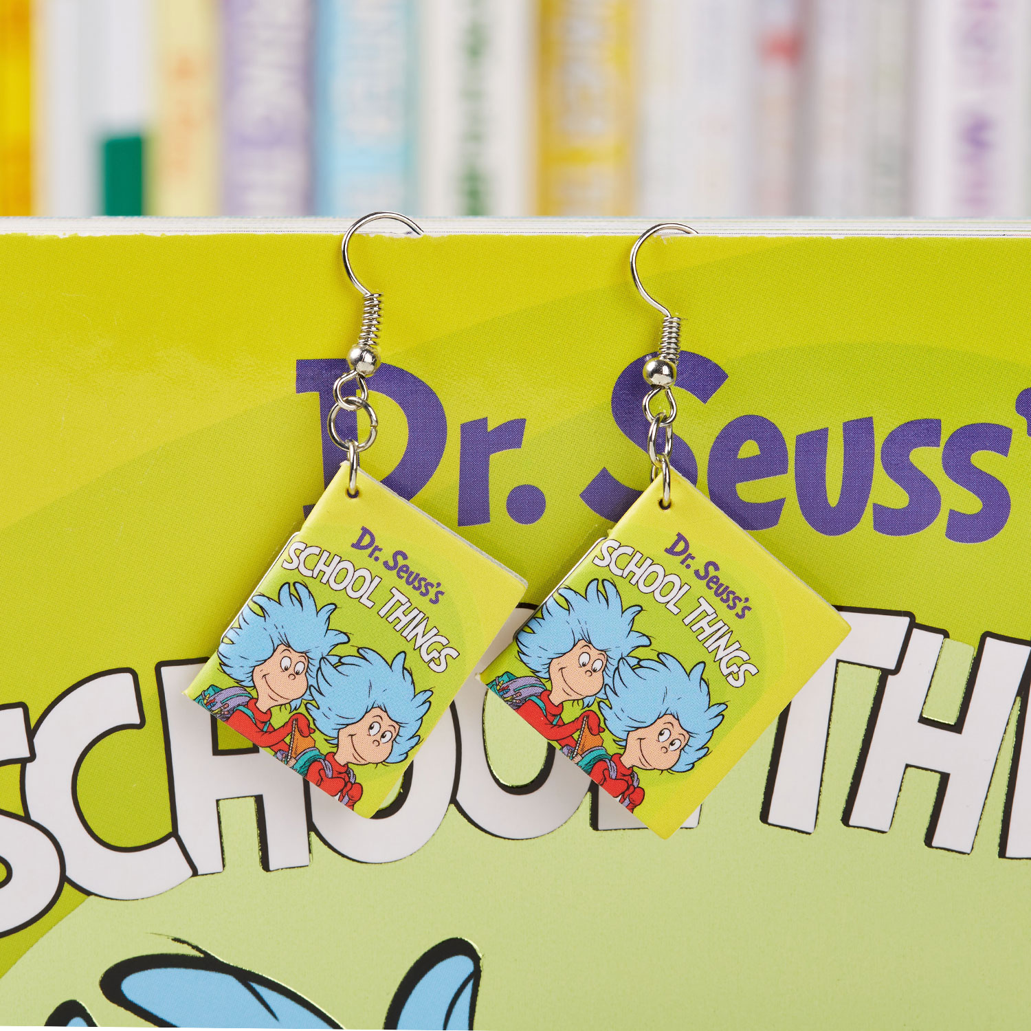 School Things Teacher Book Earrings