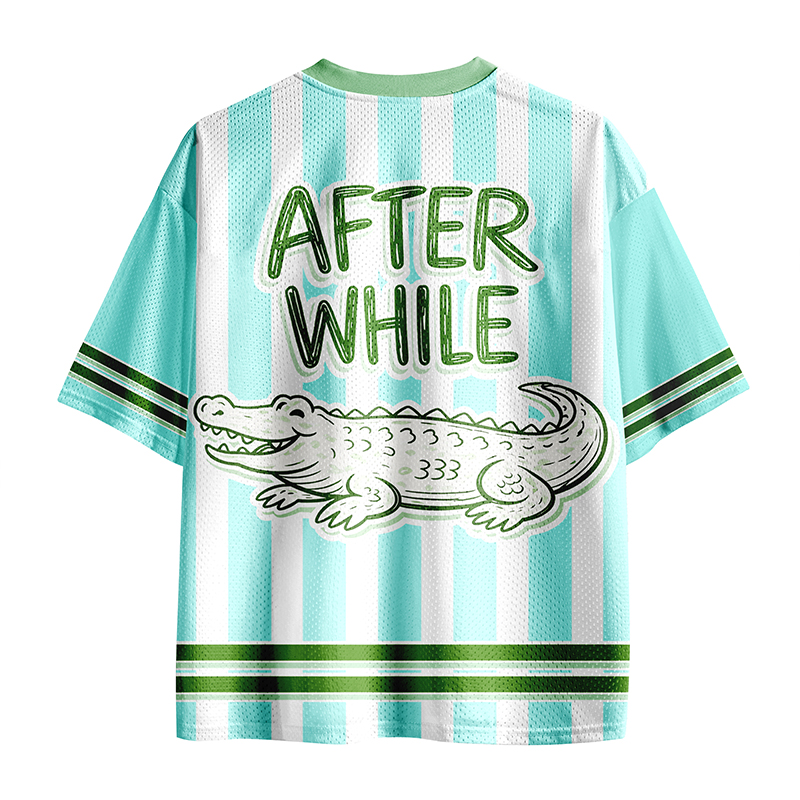 Girly Preppy Boutique After While Crocodile  Teacher Mesh Jersey