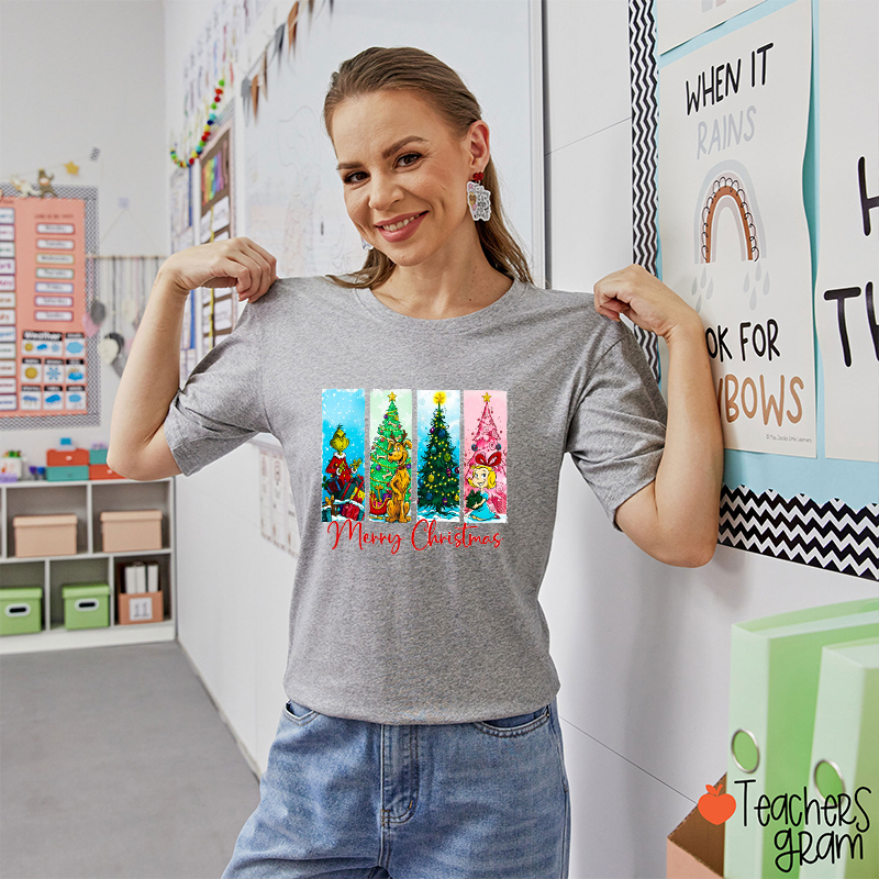 Merry Christmas Mean Guy Teacher T-Shirt