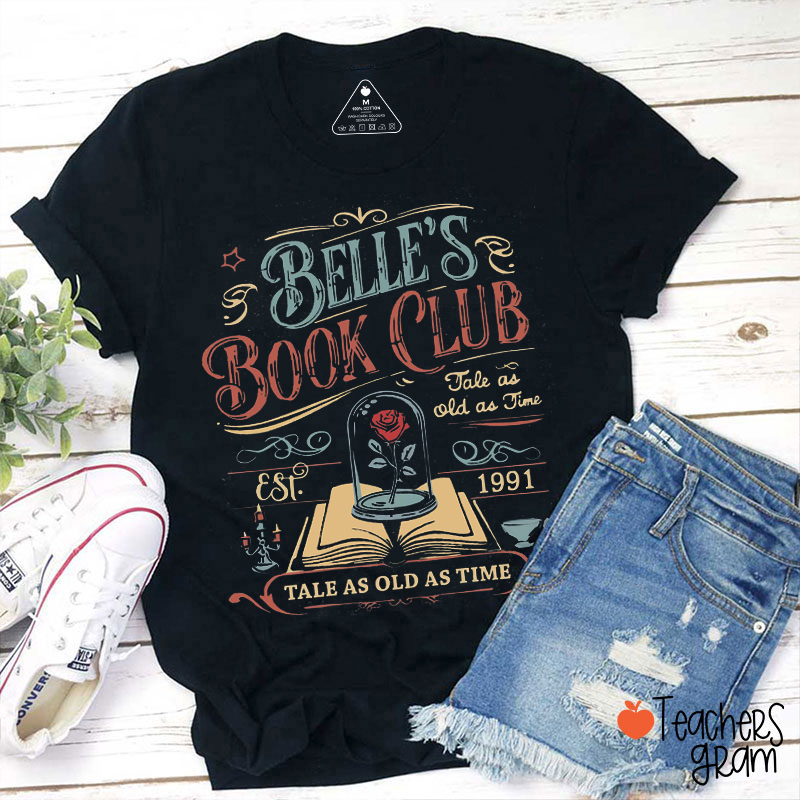 Belle's Book Club Teacher T-Shirt
