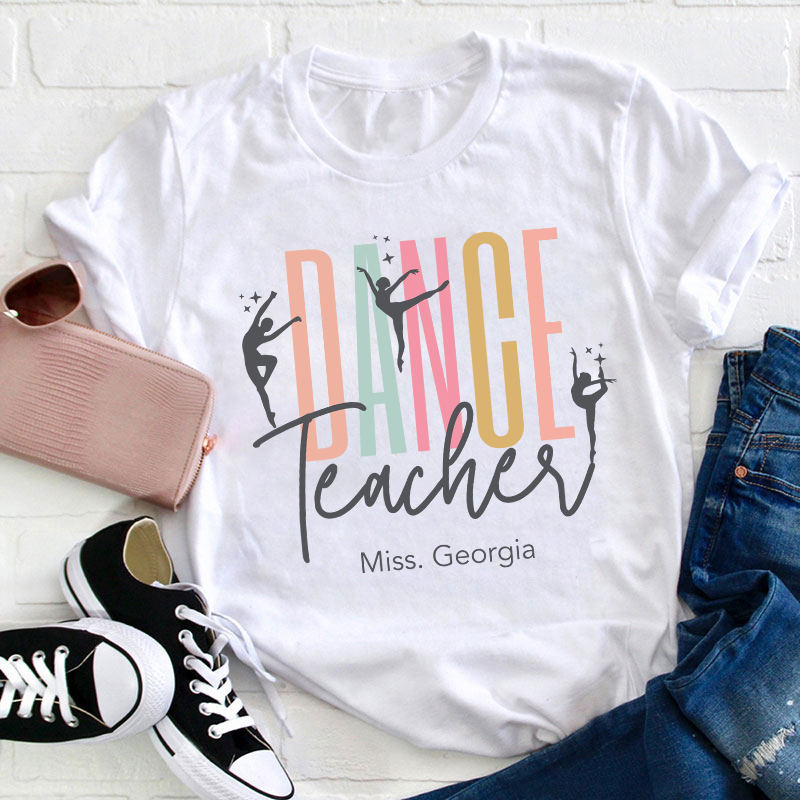 Personalized In My Dance Era Teacher T-Shirt