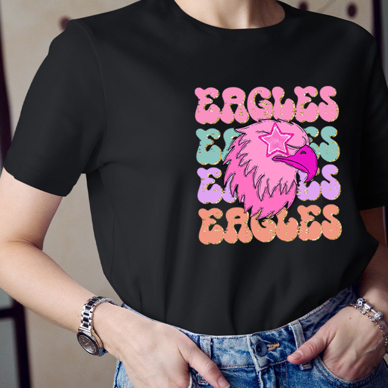 Personalized Preppy Star Eyes Favorite Team Teacher T-Shirt