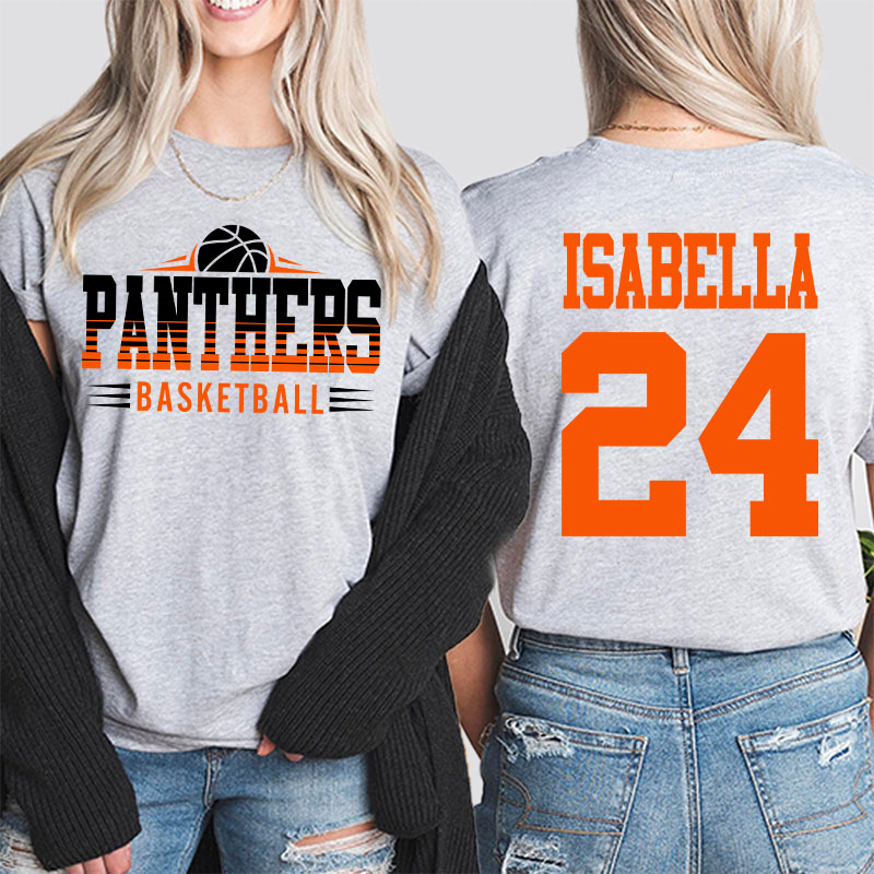 Personalized Mascot And Sport Go Game Day Teacher Two Sided T-Shirt