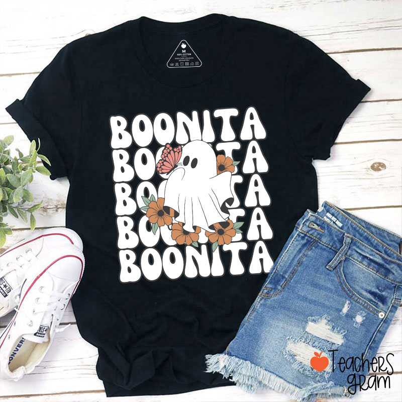 Boonita Cute Ghost Spanish Teacher T-Shirt