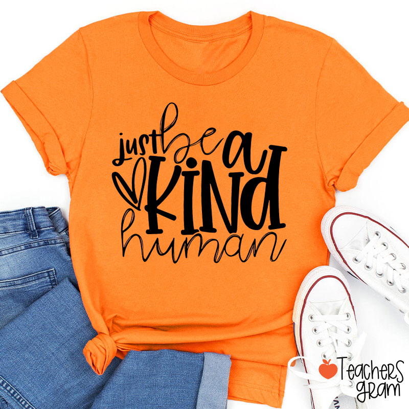 Just Be A Kind Human Teacher T-Shirt