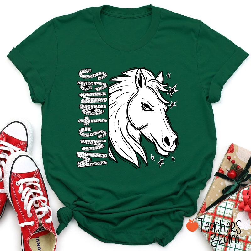 Personalized Mascot Graphic Bold Game Day Teacher T-Shirt