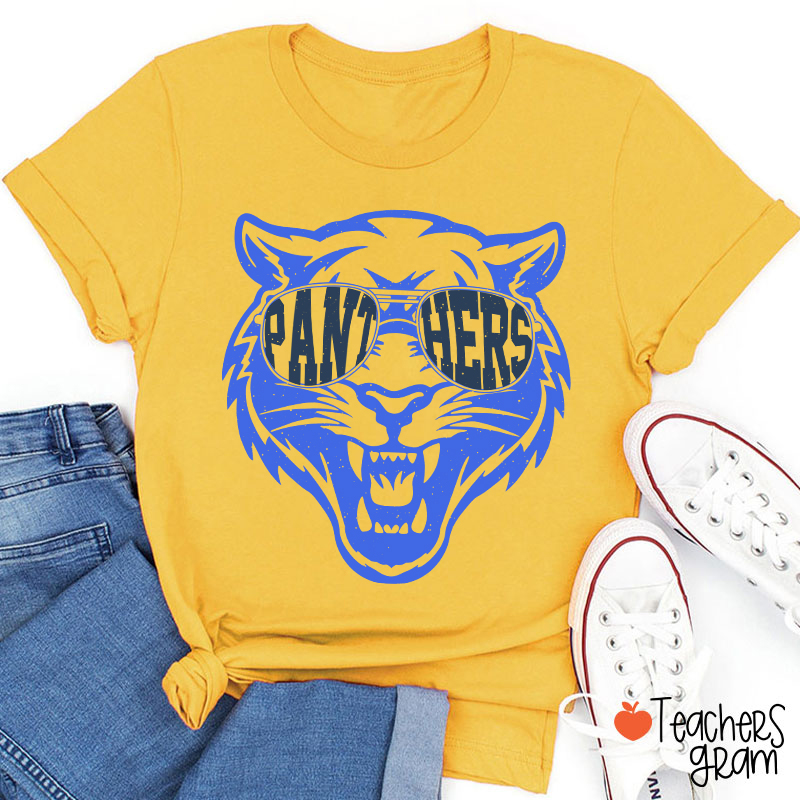 Personalized Glasses Mascot School Spirit Teacher T-Shirt