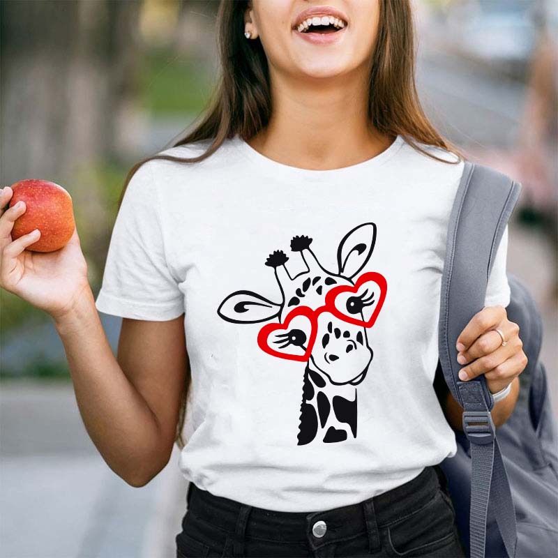 Cute Giraffe Teacher T-Shirt