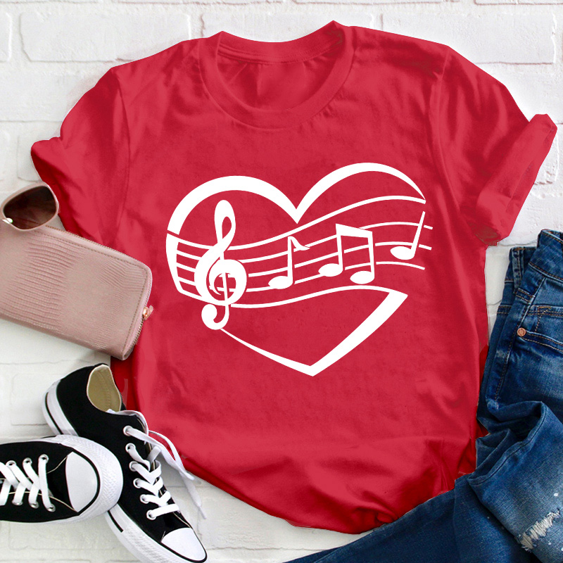 Musical Heart Teacher T-Shirt