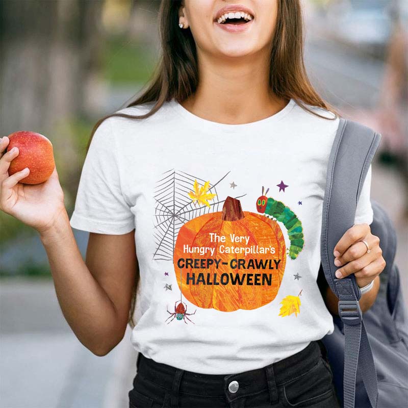 Caterpillar’s Creepy-Crawly Halloween Teacher T-Shirt