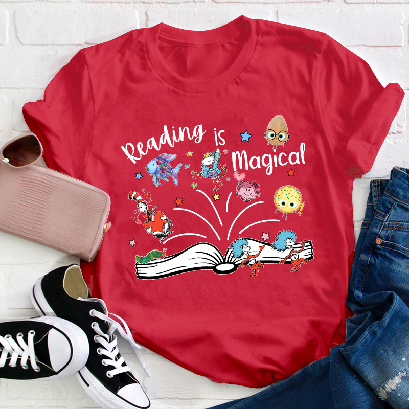 Reading Is Magical Teacher T-Shirt