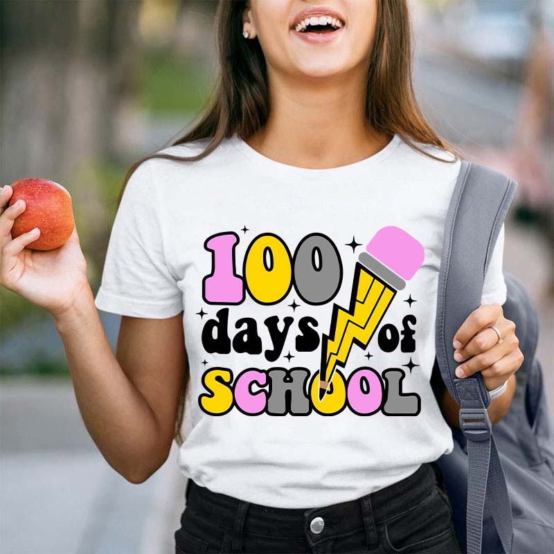 100 Days Of School Teacher T-Shirt