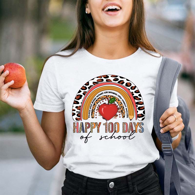 Happy 100 Days Of School Teacher T-Shirt