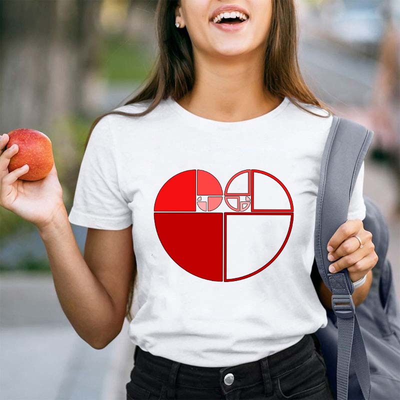 Geometric Love Teacher T-Shirt