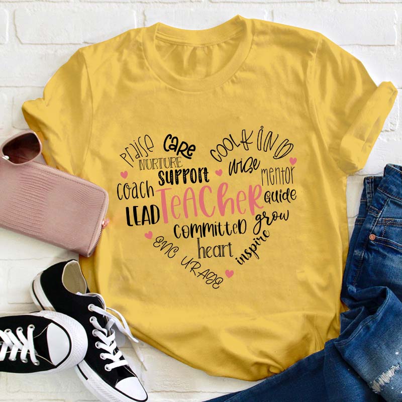 Teacher Heart Teacher T-Shirt